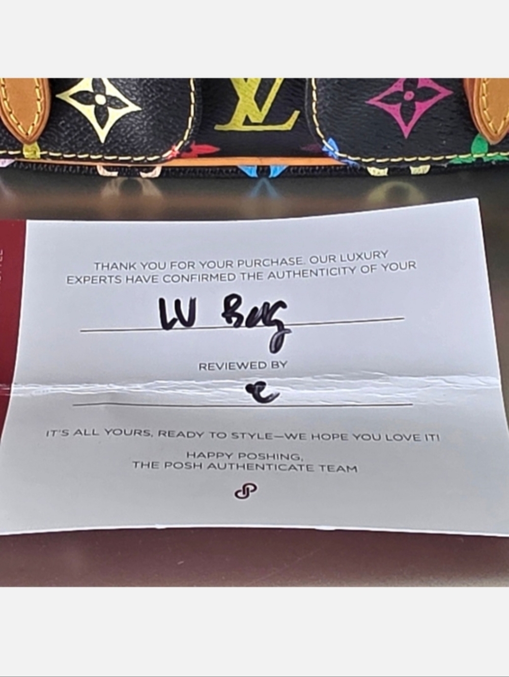 🩷 Louis Vuitton Lodge PM Black Multicolore Monogram Gold Hardware Shoulder Bag - Picture 14 of 14
